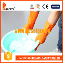 Orange Latex Household Gloves DHL302